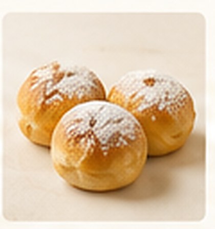Mini Choux Cream (ミニシュークリーム) at Custard Nakamura, Japanese bakery Bangkok